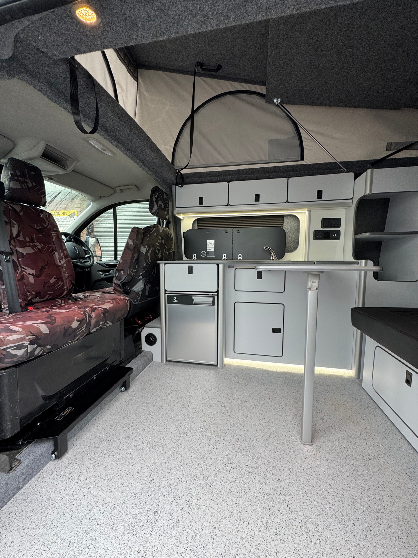 Campervan conversion interior