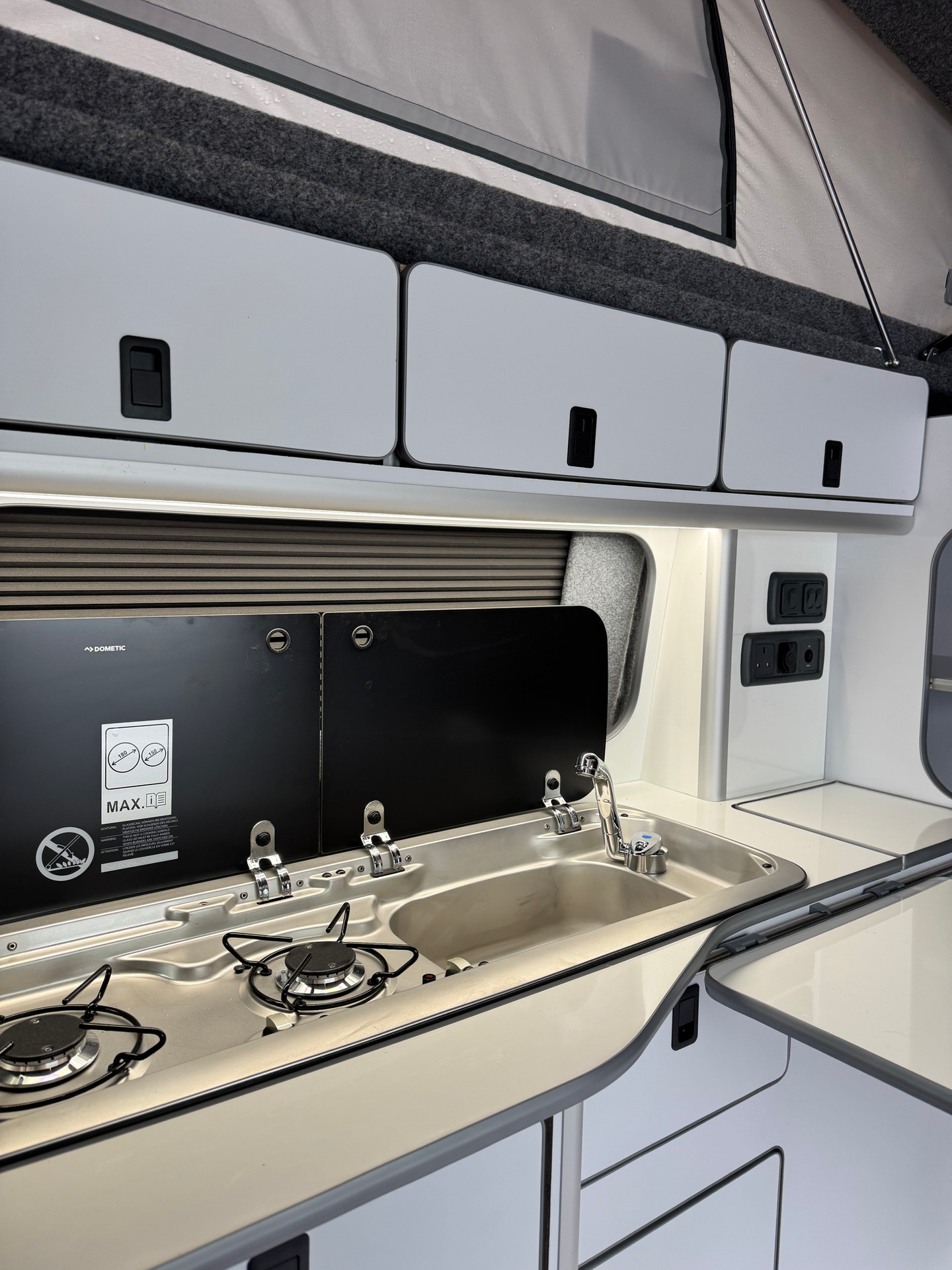 Campervan sink and hob