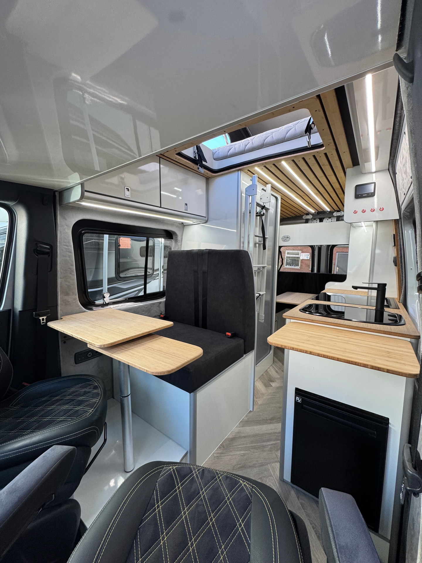 Large van conversion living area