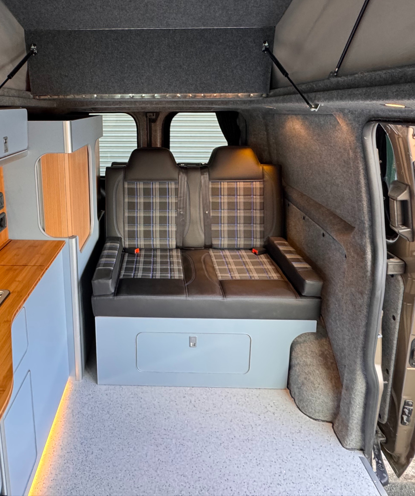 RIB rock and roll bed installed in a campervan