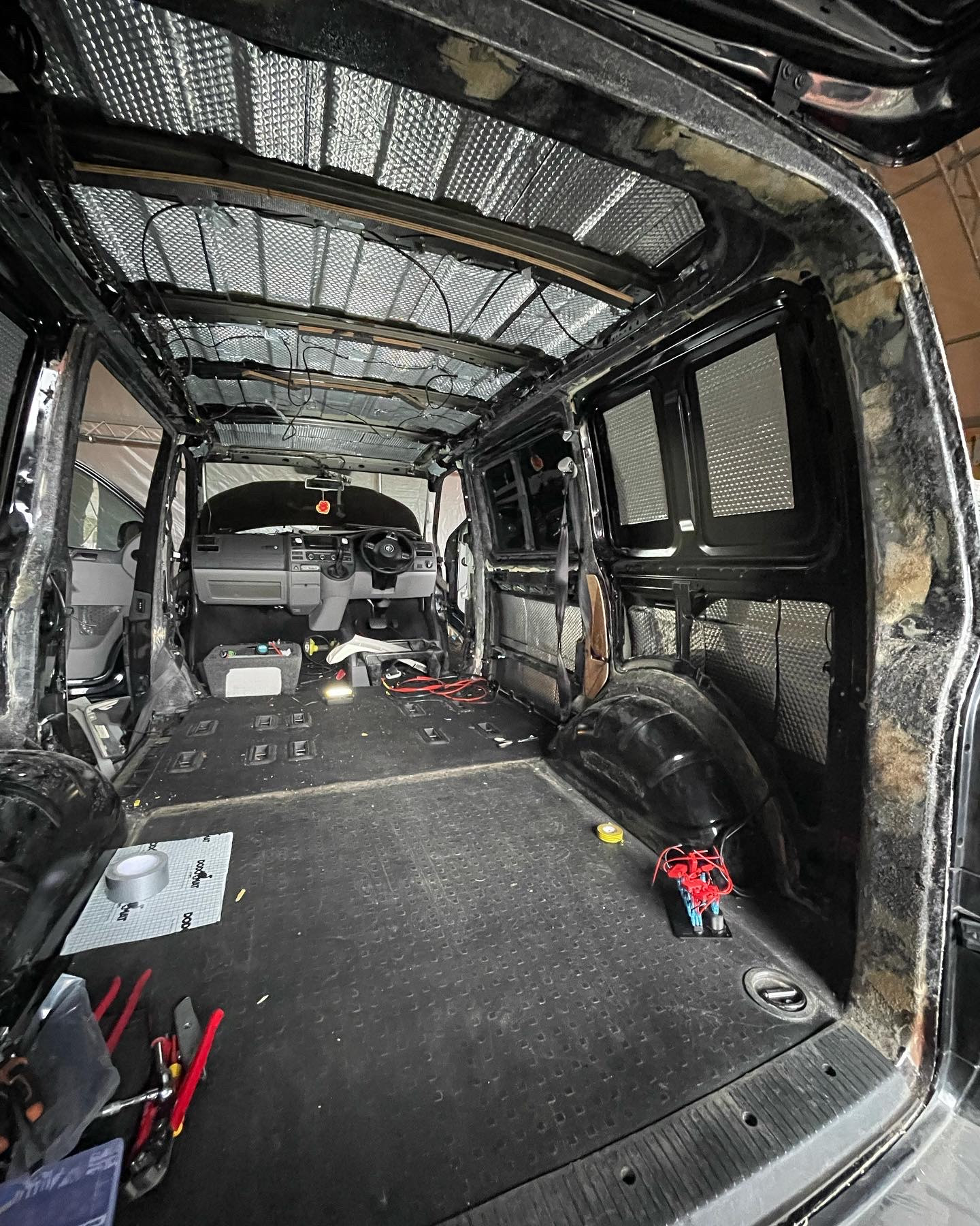 Van ready for insulation