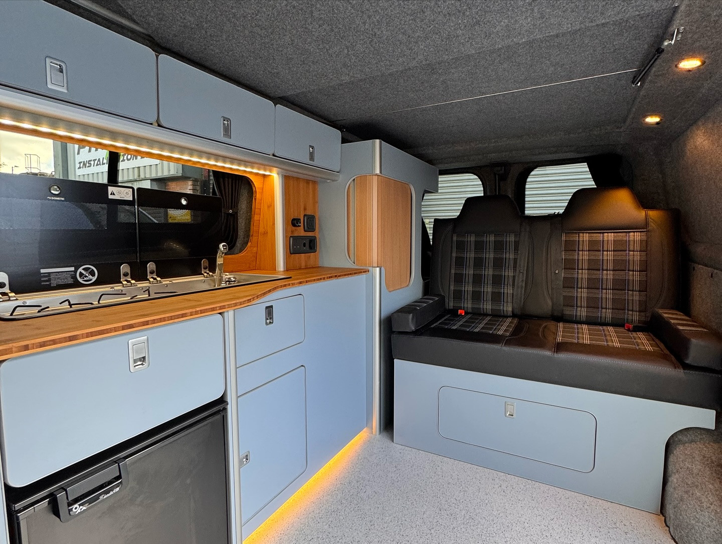 Campervan conversion interior