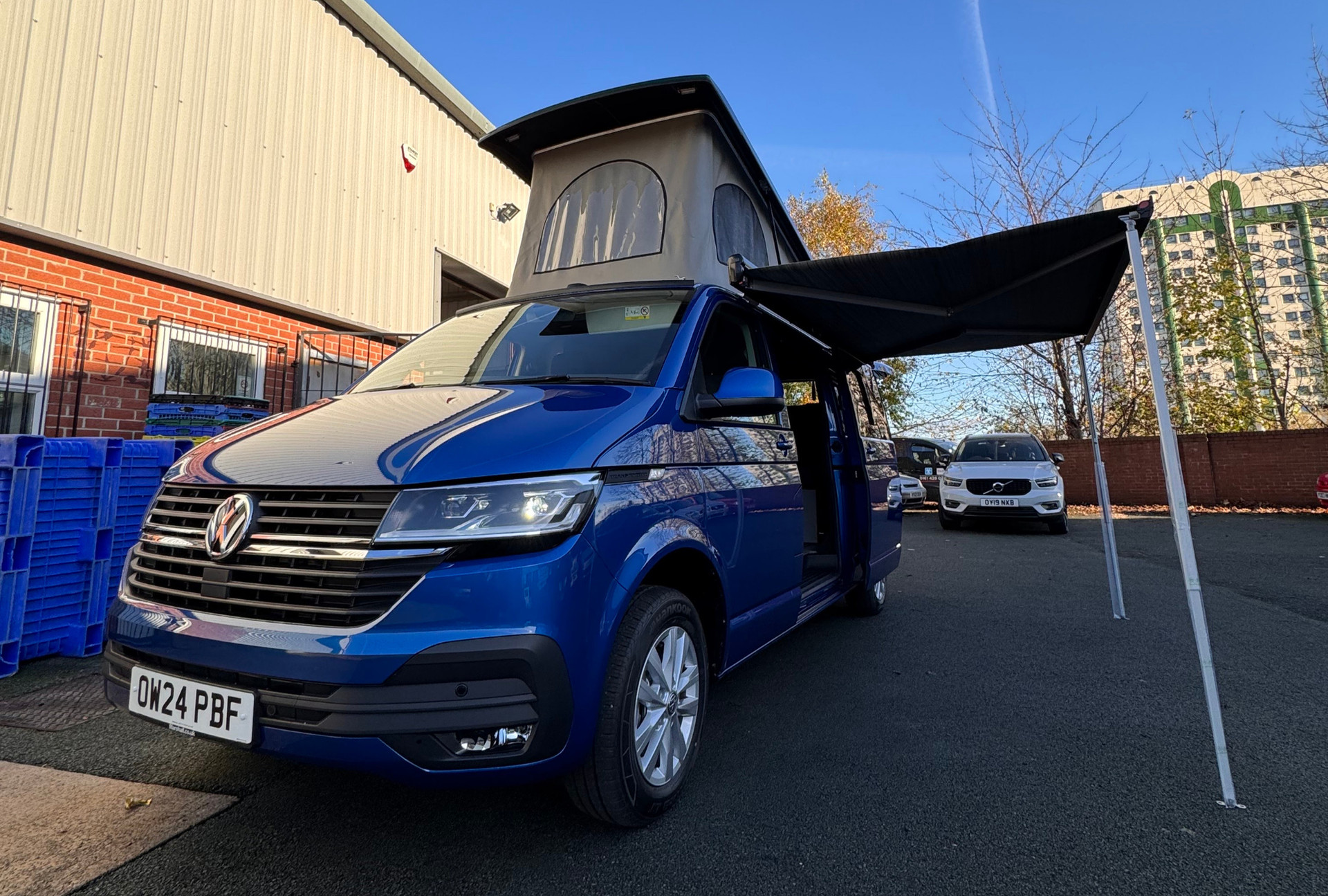 VW T6 pop top conversion with awning